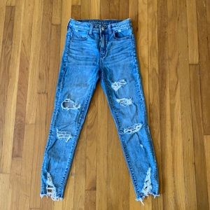 American Eagle Super High Rise Jegging Crop